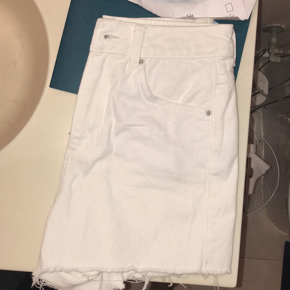Topshop mom jean shorts